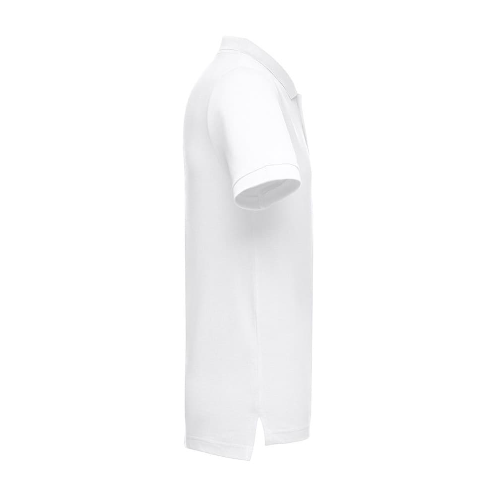 THC ADAM WH. Polo da uomo in cotone a maniche corte. colore bianco - vista 4
