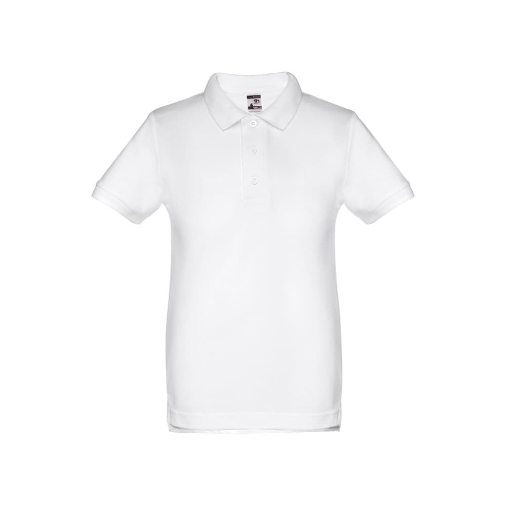 THC ADAM KIDS WH. Polo a maniche corte per bambini (unisex). colore bianco - vista 1