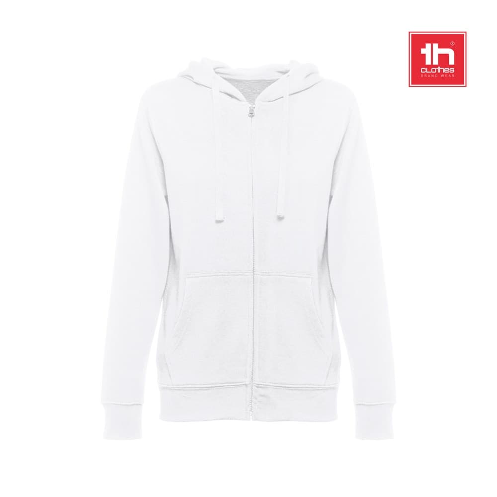 THC AMSTERDAM WOMEN WH. Felpa da donna con cappuccio e zip - vista 6