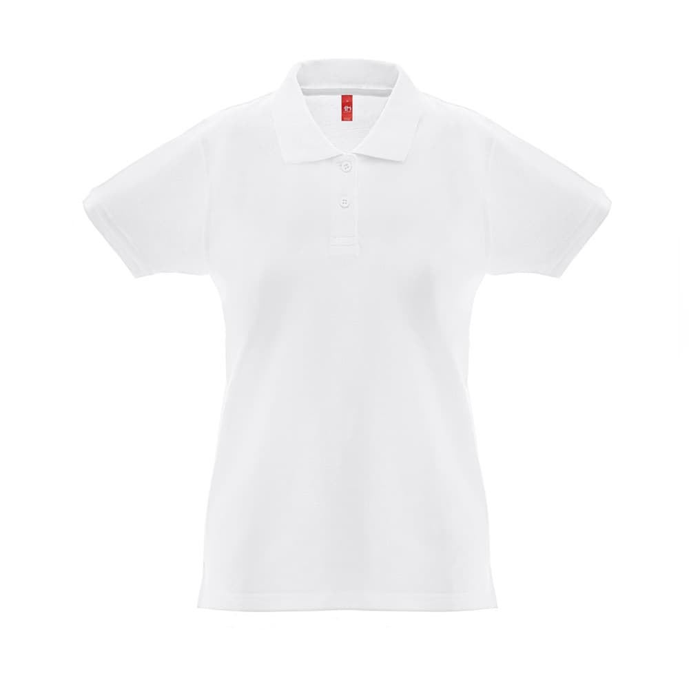THC MONACO WOMEN WH. Polo da donna a maniche corte in cotone piqué - vista 1