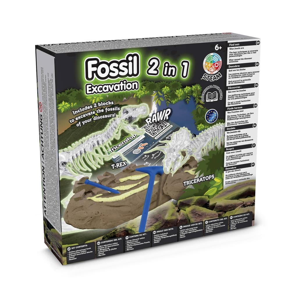 2 in 1 Fossil Excavation Kit I. Gioco educativo per bambini - vista 2