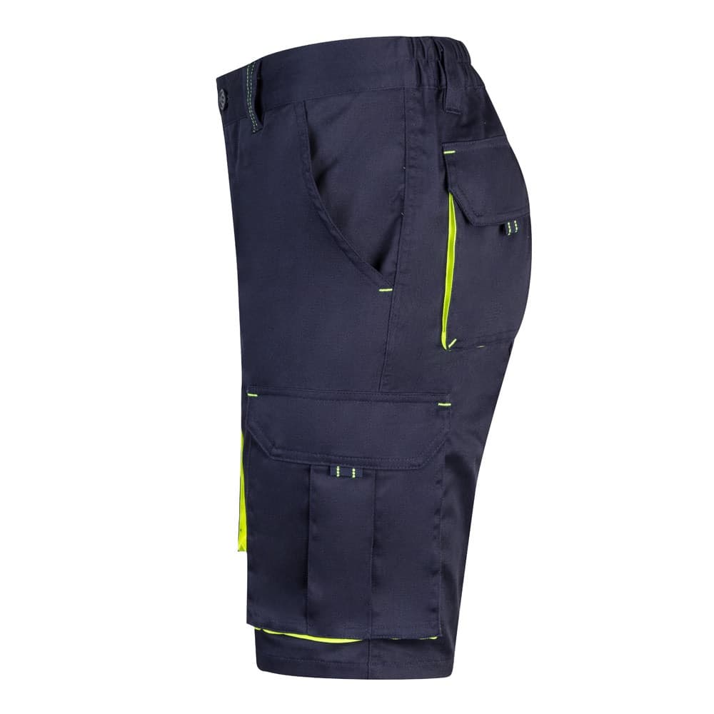 VL HEMERA. Bermuda bicolore elasticizzati con diverse tasche (240g/m²), in cotone (46%), EME (38%) e poliestere (16%) - vista 3