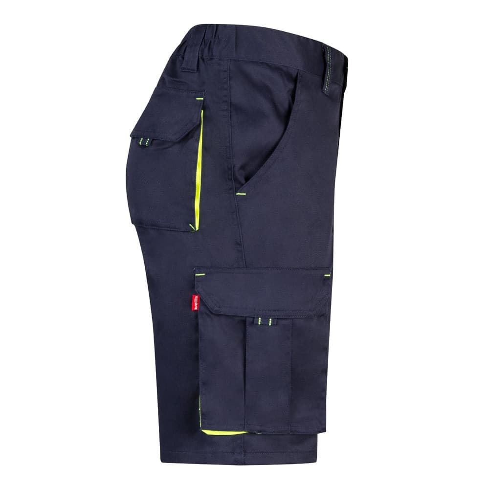 VL HEMERA. Bermuda bicolore elasticizzati con diverse tasche (240g/m²), in cotone (46%), EME (38%) e poliestere (16%) - vista 4