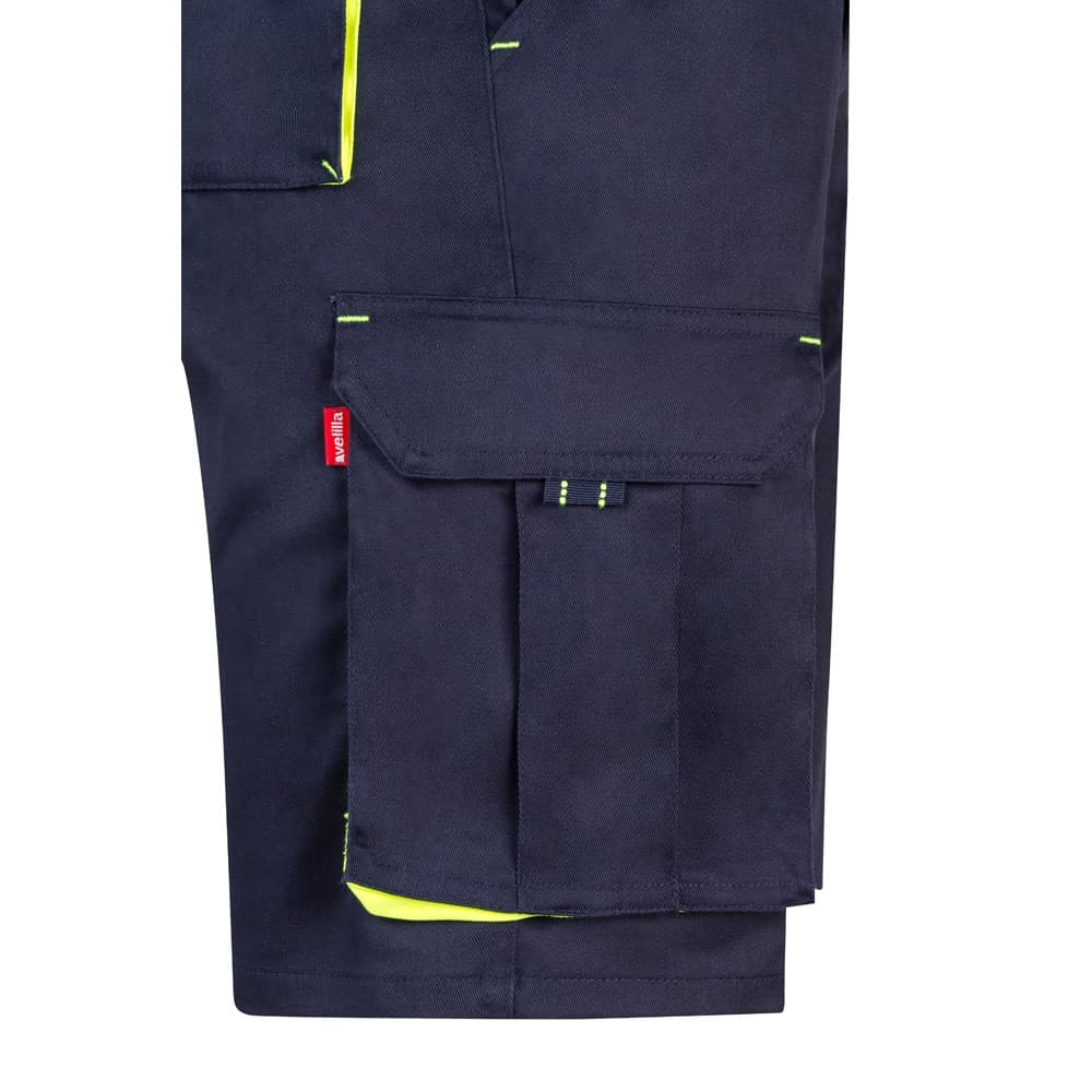 VL HEMERA. Bermuda bicolore elasticizzati con diverse tasche (240g/m²), in cotone (46%), EME (38%) e poliestere (16%) - vista 5