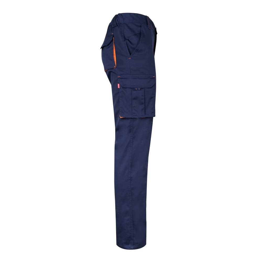 VL FIDES. Pantaloni elasticizzati bicolore con diverse tasche (240g/m²), in cotone (46%), EME (38%) e poliestere (16%) - vista 4