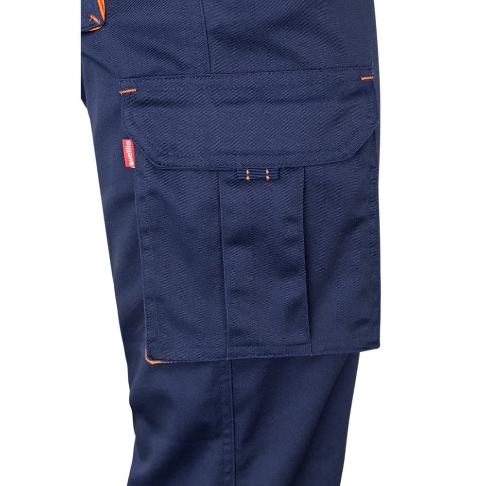 VL FIDES. Pantaloni elasticizzati bicolore con diverse tasche (240g/m²), in cotone (46%), EME (38%) e poliestere (16%) - vista 5