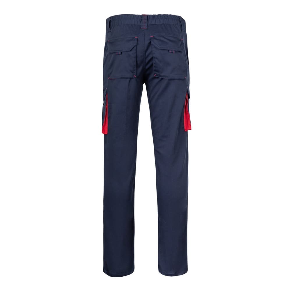 VL FIDES. Pantaloni elasticizzati bicolore con diverse tasche (240g/m²), in cotone (46%), EME (38%) e poliestere (16%) - vista 2