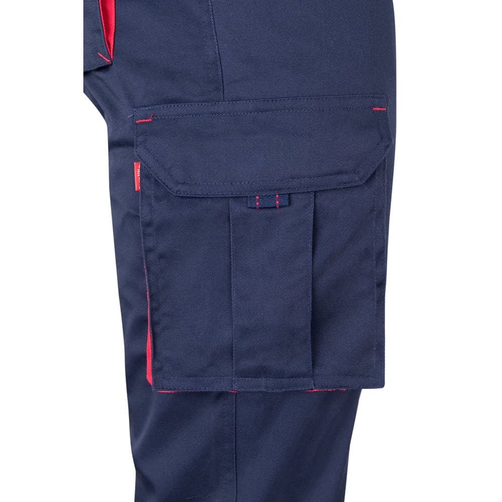 VL FIDES. Pantaloni elasticizzati bicolore con diverse tasche (240g/m²), in cotone (46%), EME (38%) e poliestere (16%) - vista 5