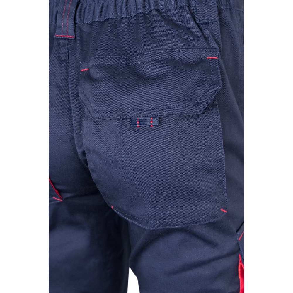 VL FIDES. Pantaloni elasticizzati bicolore con diverse tasche (240g/m²), in cotone (46%), EME (38%) e poliestere (16%) - vista 6