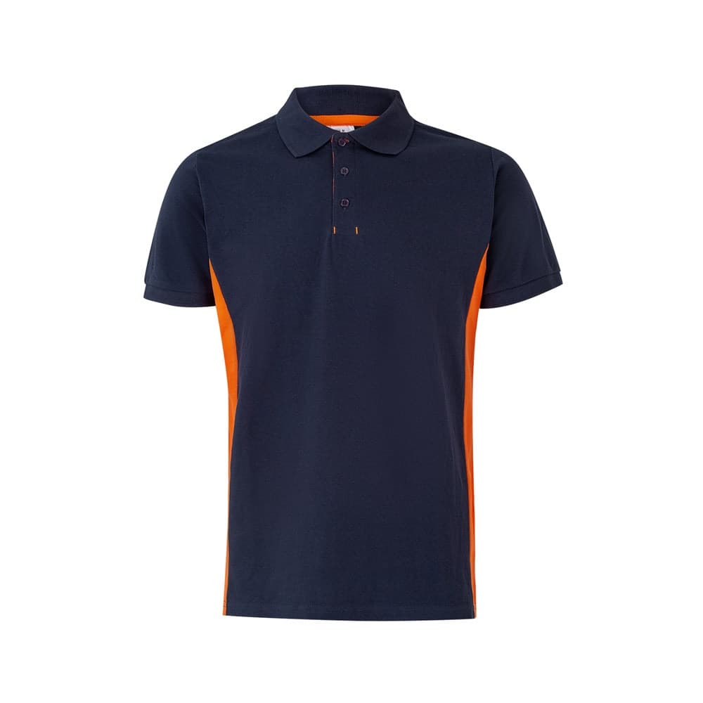 VL SUPAY. Polo bicolore piqué (180g/m²), a maniche corte, in cotone (60%) e poliestere (40%) - vista 1