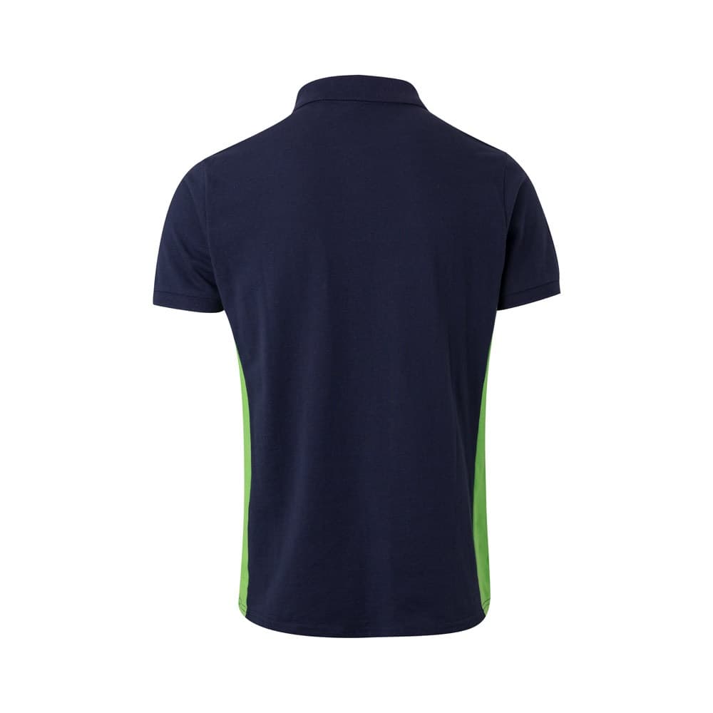 VL SUPAY. Polo bicolore piqué (180g/m²), a maniche corte, in cotone (60%) e poliestere (40%) - vista 2