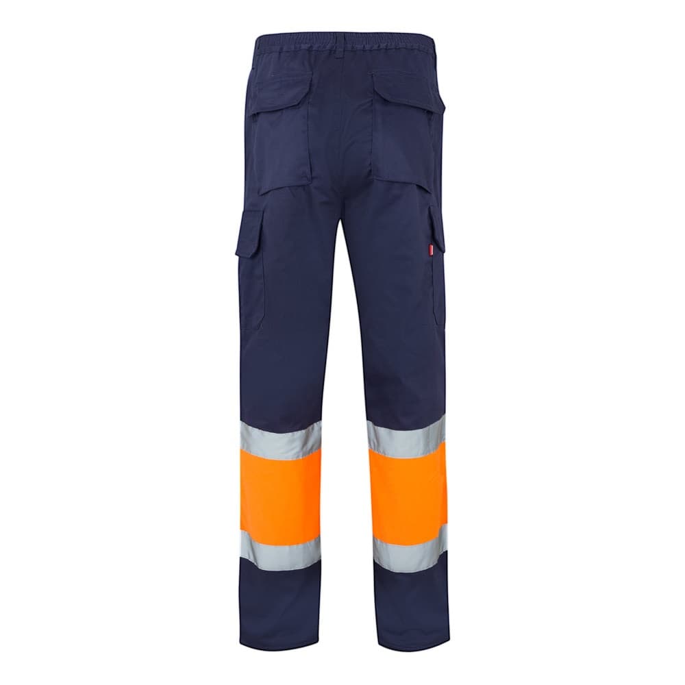 VL POSEIDON. Pantaloni in twill bicolore con diverse tasche (210g/m²), in cotone (20%) e poliestere (80%) - vista 2