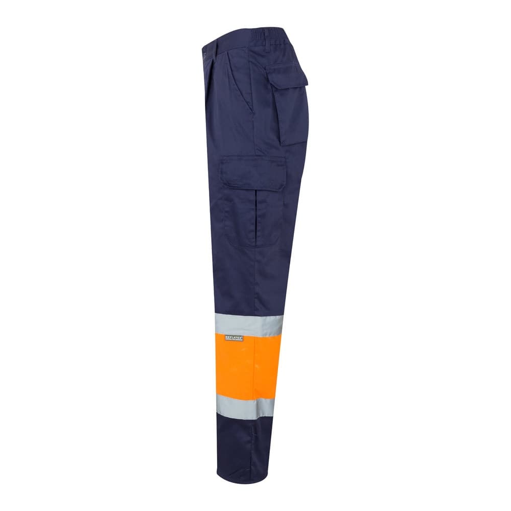 VL POSEIDON. Pantaloni in twill bicolore con diverse tasche (210g/m²), in cotone (20%) e poliestere (80%) - vista 3