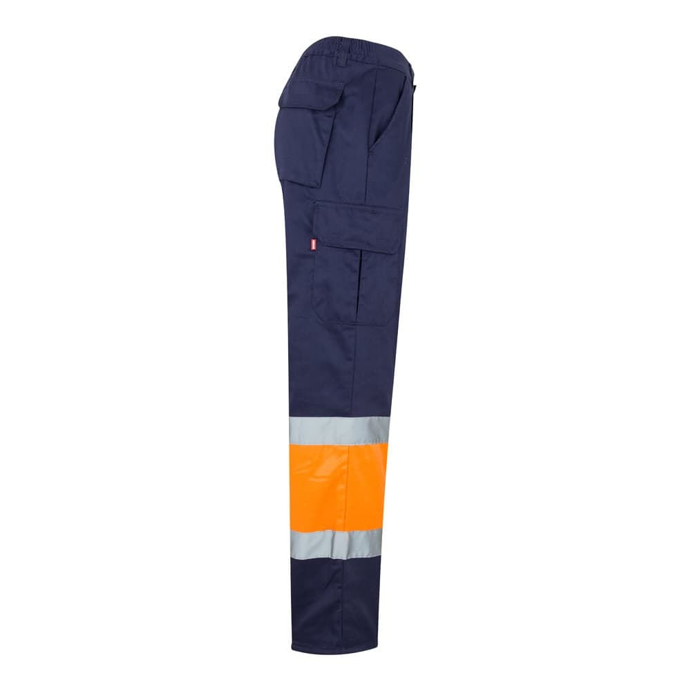 VL POSEIDON. Pantaloni in twill bicolore con diverse tasche (210g/m²), in cotone (20%) e poliestere (80%) - vista 4