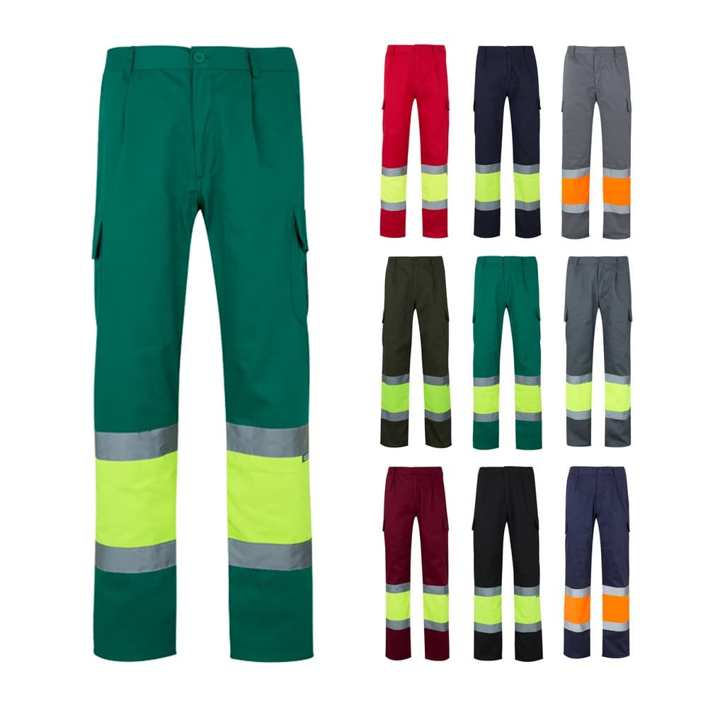 VL POSEIDON. Pantaloni in twill bicolore con diverse tasche (210g/m²), in cotone (20%) e poliestere (80%) - vista 7