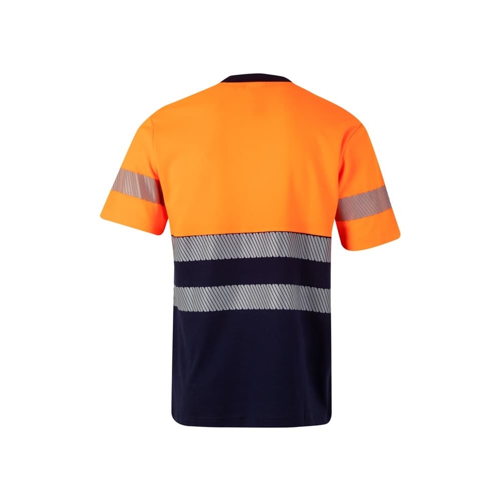 VL BASTET. T-shirt bicolore piqué (150g/m²), in cotone (55%) e poliestere (45%) - vista 2