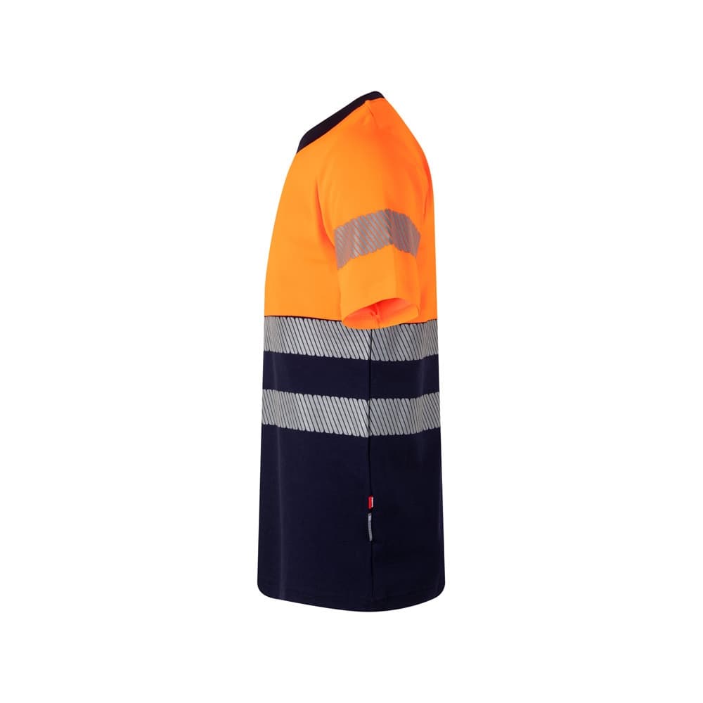 VL BASTET. T-shirt bicolore piqué (150g/m²), in cotone (55%) e poliestere (45%) - vista 3
