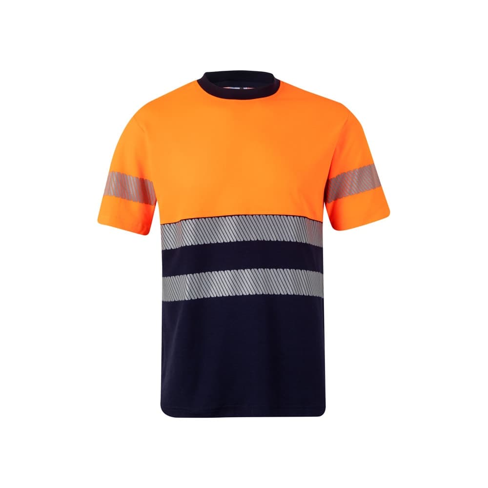 VL BASTET. T-shirt bicolore piqué (150g/m²), in cotone (55%) e poliestere (45%) - vista 1