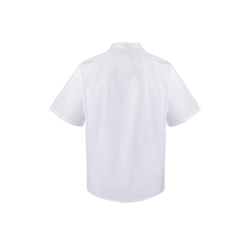 VL DURGA. Giacca da cucina in popeline (110g/m²) a maniche corte, in cotone (35%) e poliestere (65%) - vista 2