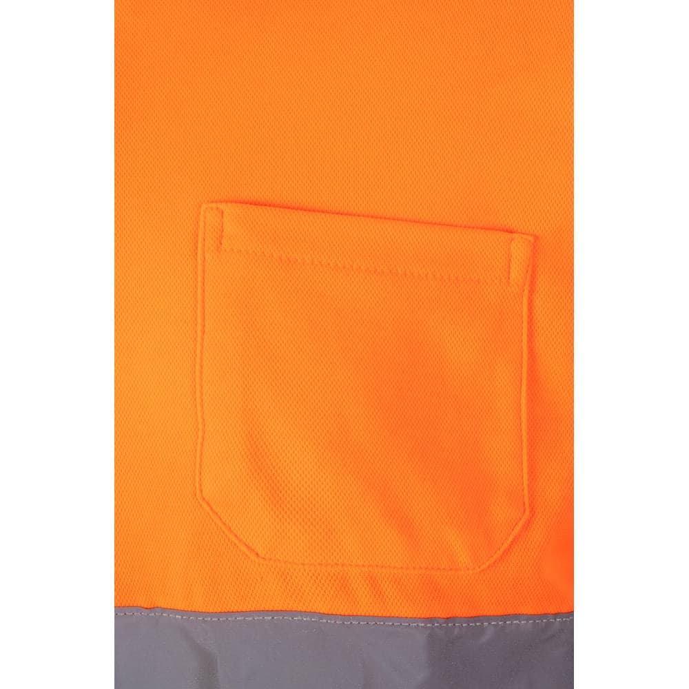 VL PLUTO LARGE. Polo bicolore piqué (150g/m²) con maniche lunghe, in cotone (55%) e poliestere (45%) - vista 4