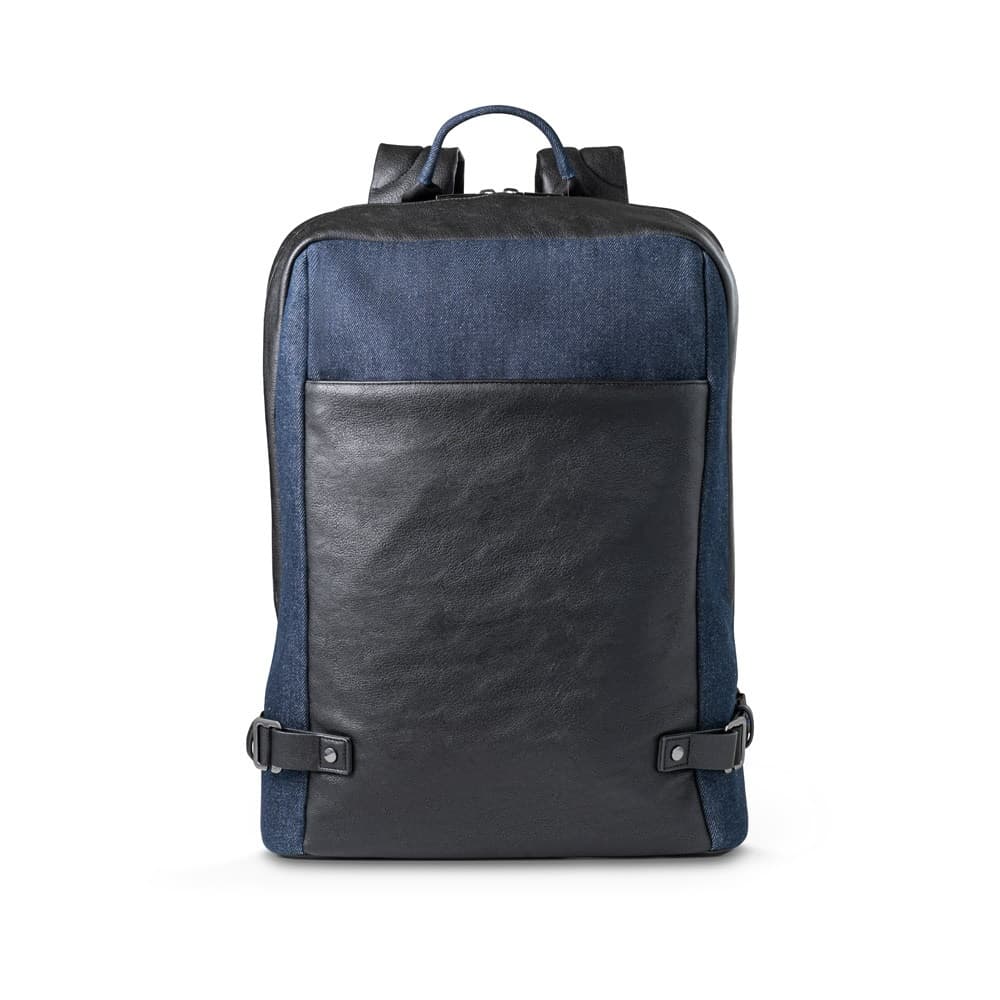 DIVERGENT BACKPACK I. Zaino porta PC fino a 15'6'' in denim e PU - vista 2