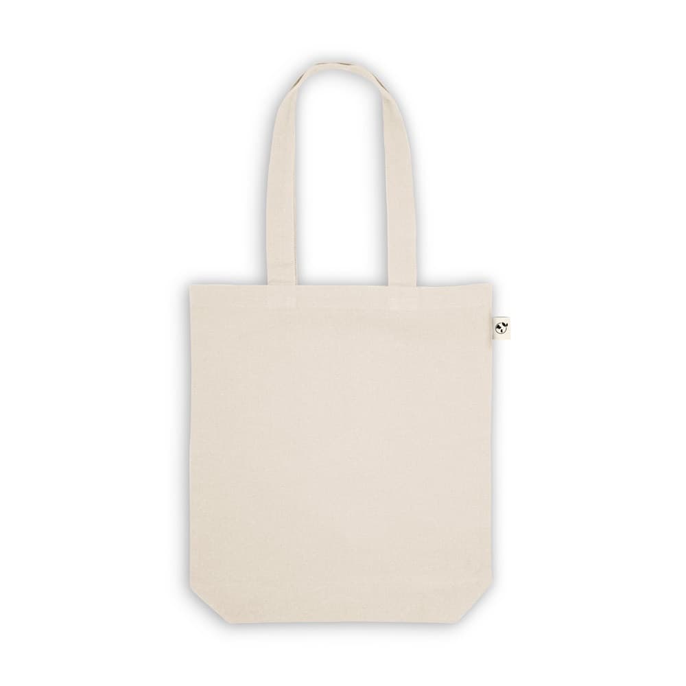 GIRONA. Borsa in cotone (50%), cotone riciclato (30%) e poliestere (20% rPET) (220 g/m²) - vista 2
