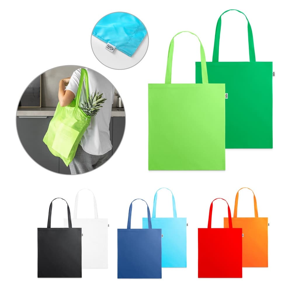 MAPUTO. Shopper in 190T poliestere riciclato (100% rPET) - vista 2