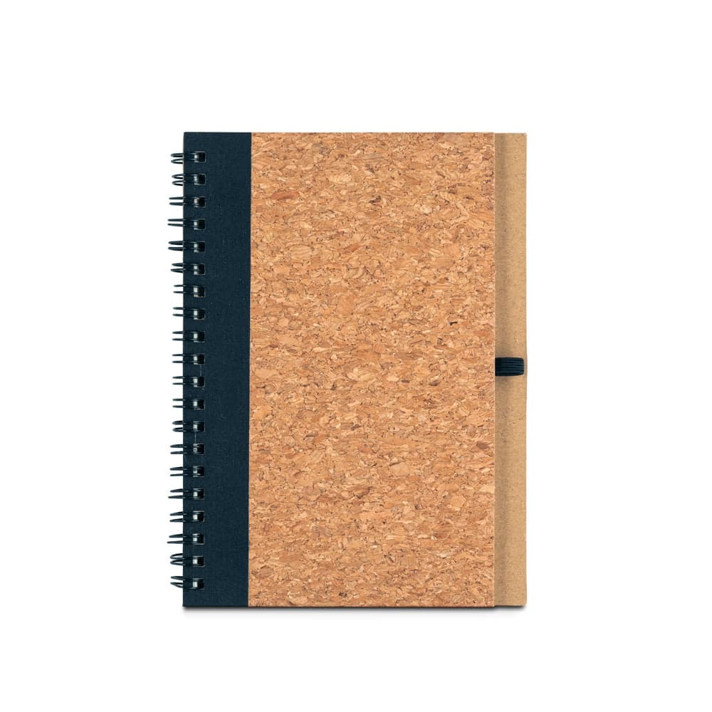 VICENTE. Block notes B6 con penna a sfera in sughero e poliestere riciclato (100% rPET) - vista 2