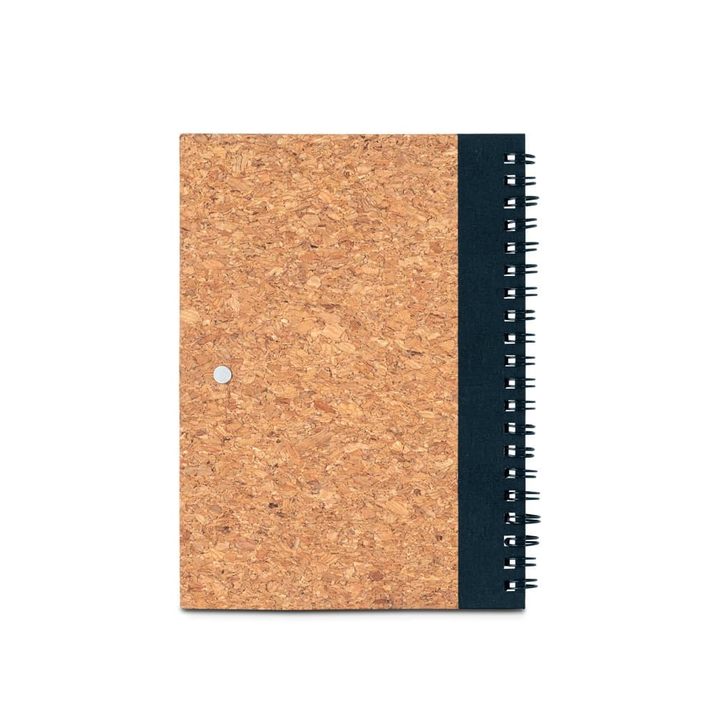 VICENTE. Block notes B6 con penna a sfera in sughero e poliestere riciclato (100% rPET) - vista 3