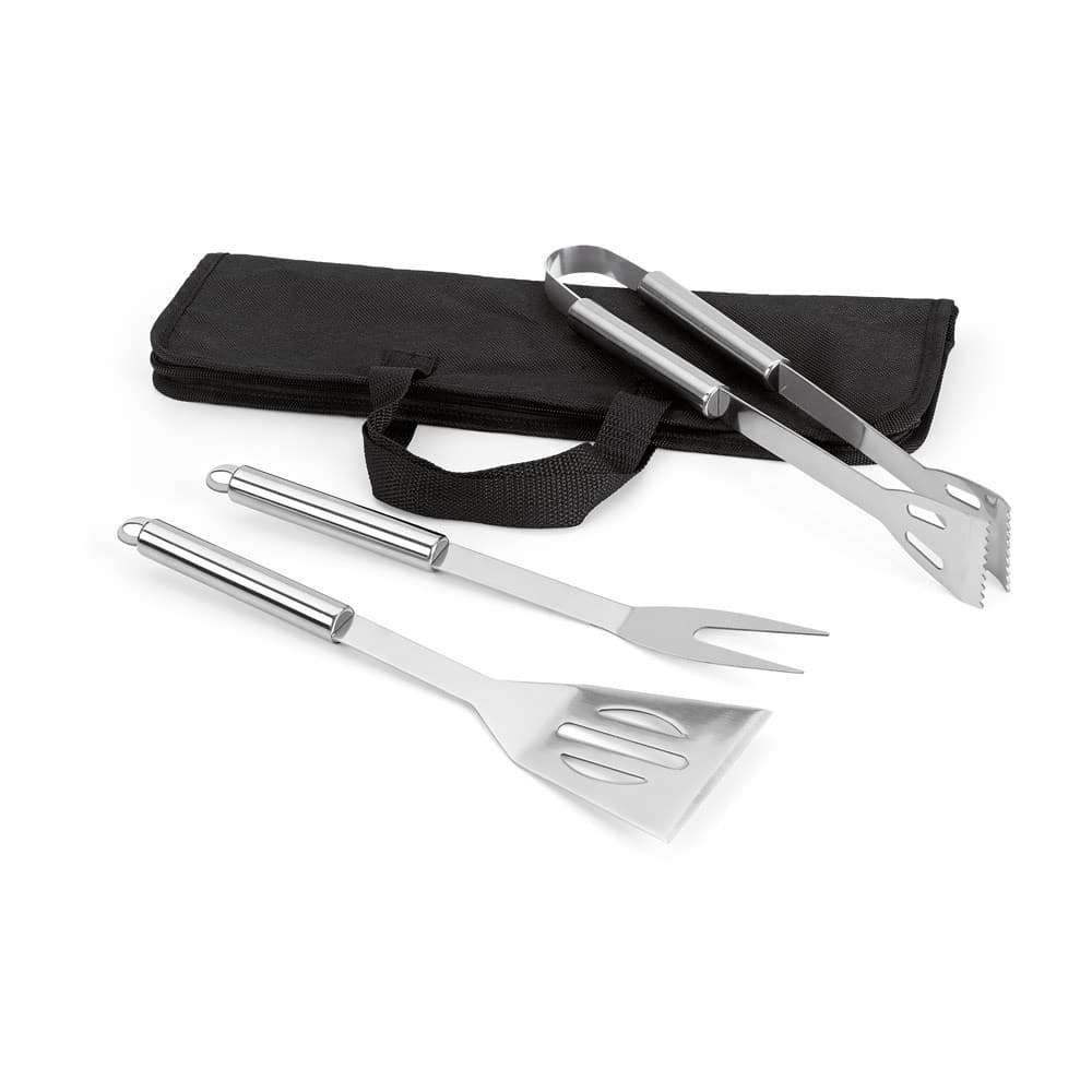SOARES. Set barbecue composto da 3 pezzi in acciaio inossidabile - vista 1