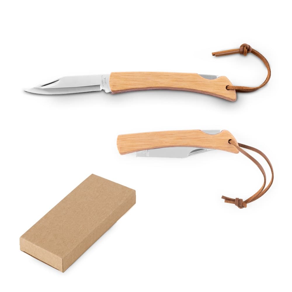 RANGER. Coltello con lama in acciaio inox e manico in bambù - vista 4
