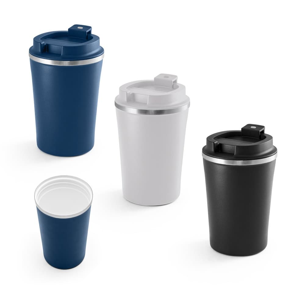 PHELPS CERAMIC. Bicchiere da viaggio in acciaio inossidabile con interno in ceramica 470 ml - vista 3