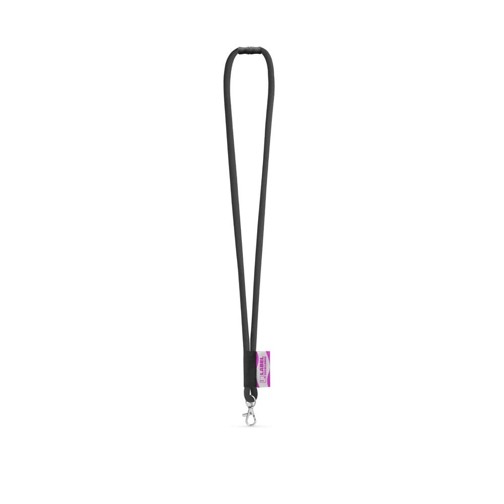WISBECH. SET Cordino tubolare lungo (Ø 7 mm) con moschettone a leva da 9 mm e chiusura di sicurezza da Ø 7 mm - vista 1