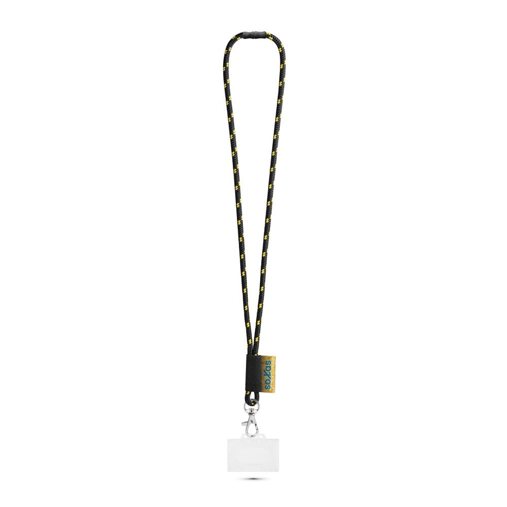BRIDPORT. SET Lanyard NAUTIC Lungo (Ø 7 mm) con moschettone a grilletto da 9 mm, chiusura di sicurezza da Ø 7 mm e porta badge/tessera rigido da 91 x 68 mm - vista 1