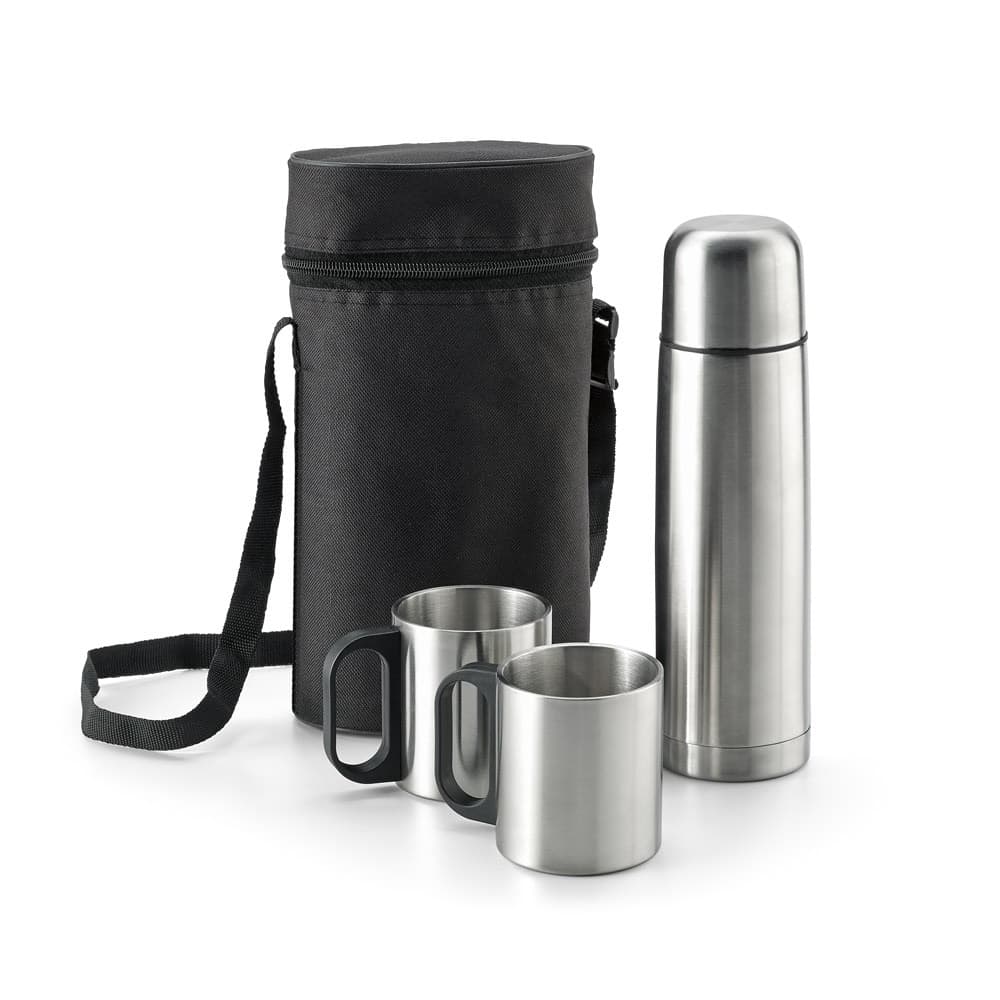DURANT. Set con thermos e tazze in acciaio inossidabile - vista 3