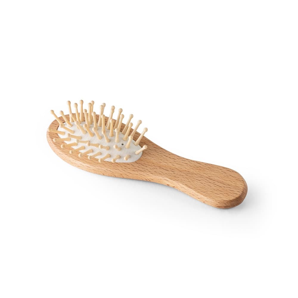 DERN. Spazzola per capelli in legno con denti in bambù - vista 1