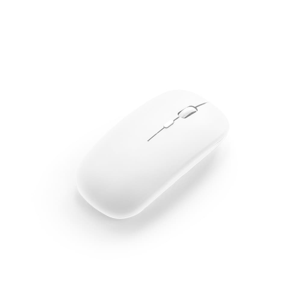 KHAN. Mouse wireless con batteria da 500 mAh in ABS riciclato (100% rABS) - vista 3