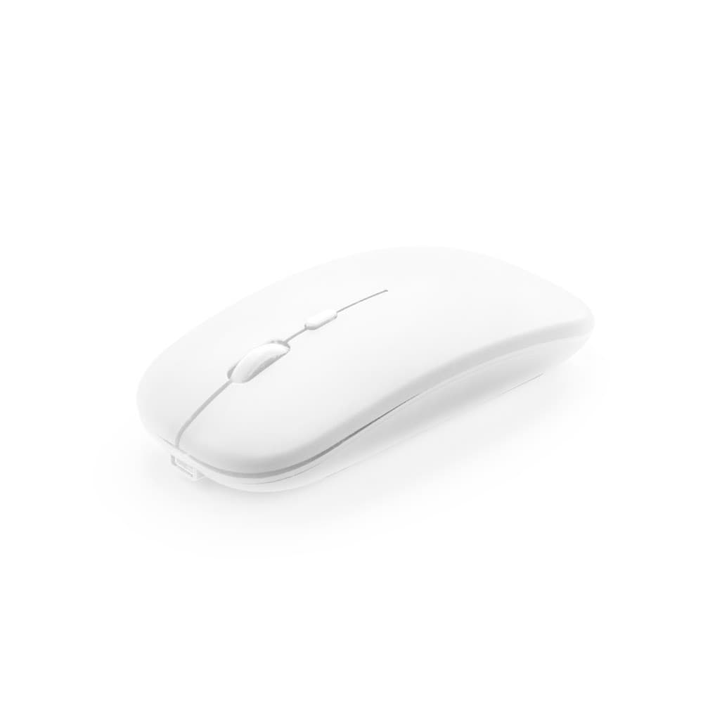 KHAN. Mouse wireless con batteria da 500 mAh in ABS riciclato (100% rABS) - vista 1