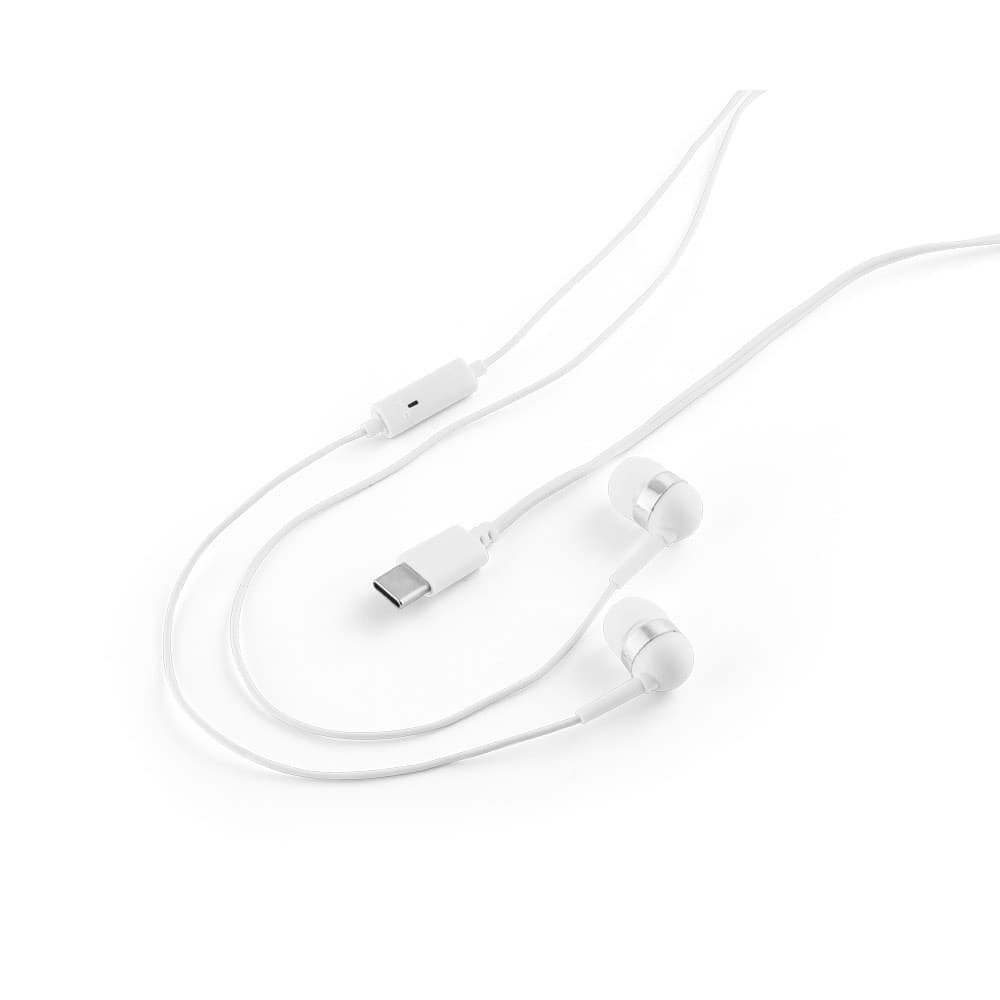PRESLEY. Auricolari con cavo USB-C da 1.2 metri e microfono integrato in ABS - vista 4