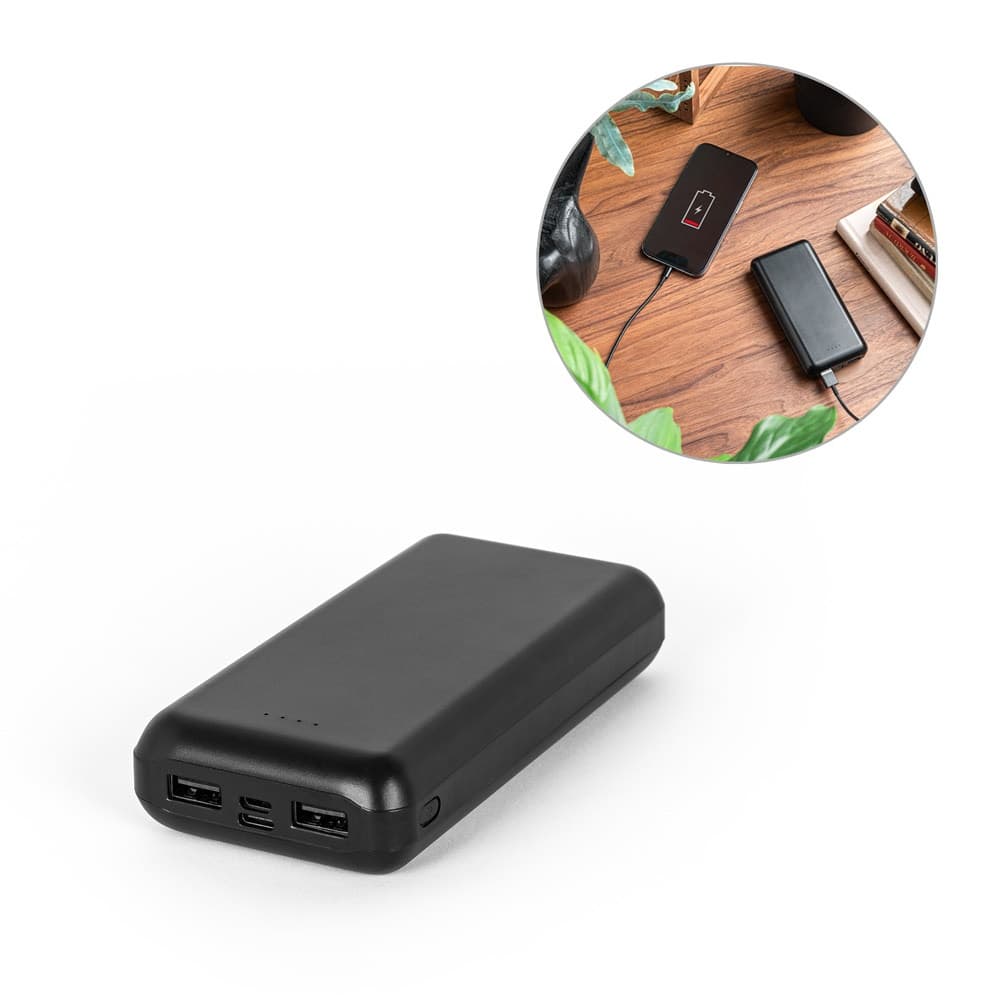 LEAKEY 20. Power bank 20'000 mAh in ABS riciclato (100% rABS) - vista 4