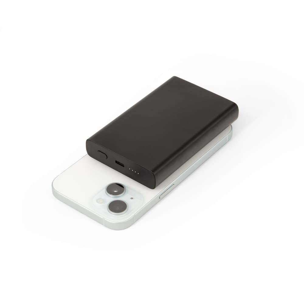 WRIGHT 10. Power bank magnetico con ricarica super rapida in alluminio riciclato e ABS riciclato 10'000 mAh - vista 4