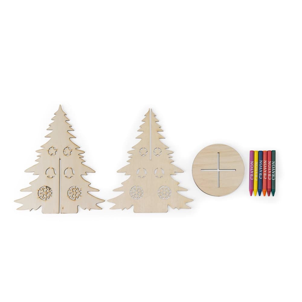 PINERY. Albero di Natale in legno da colorare, smontabile - vista 2