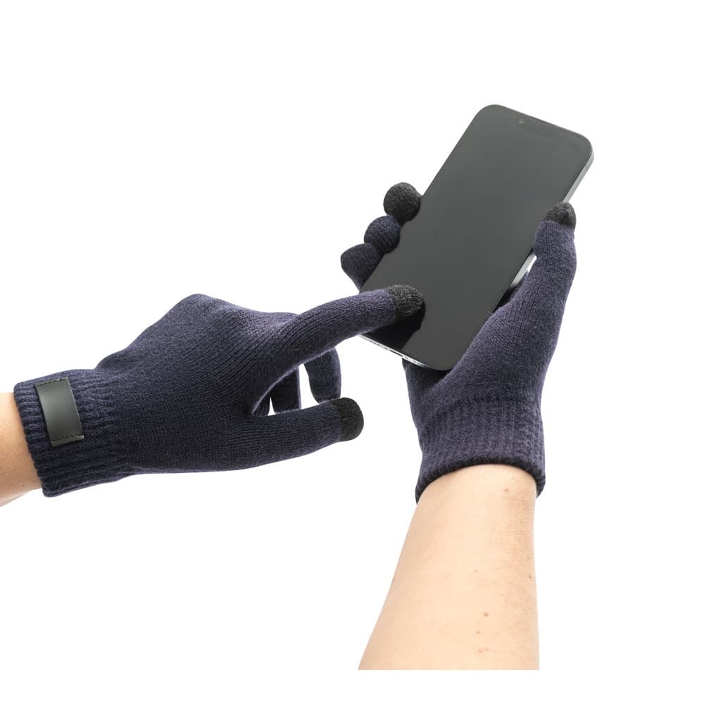 BURROW. Guanti in poliestere riciclato (100% rPET), con punta touch - vista 4