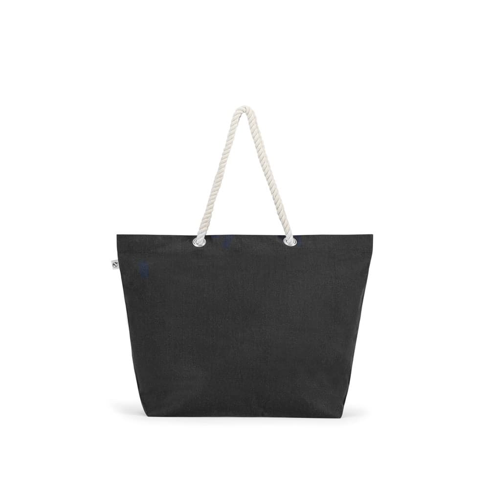 ATHENS. Borsa da spiaggia in cotone riciclato (70%) e poliestere riciclato (30%) (220 g/m²)