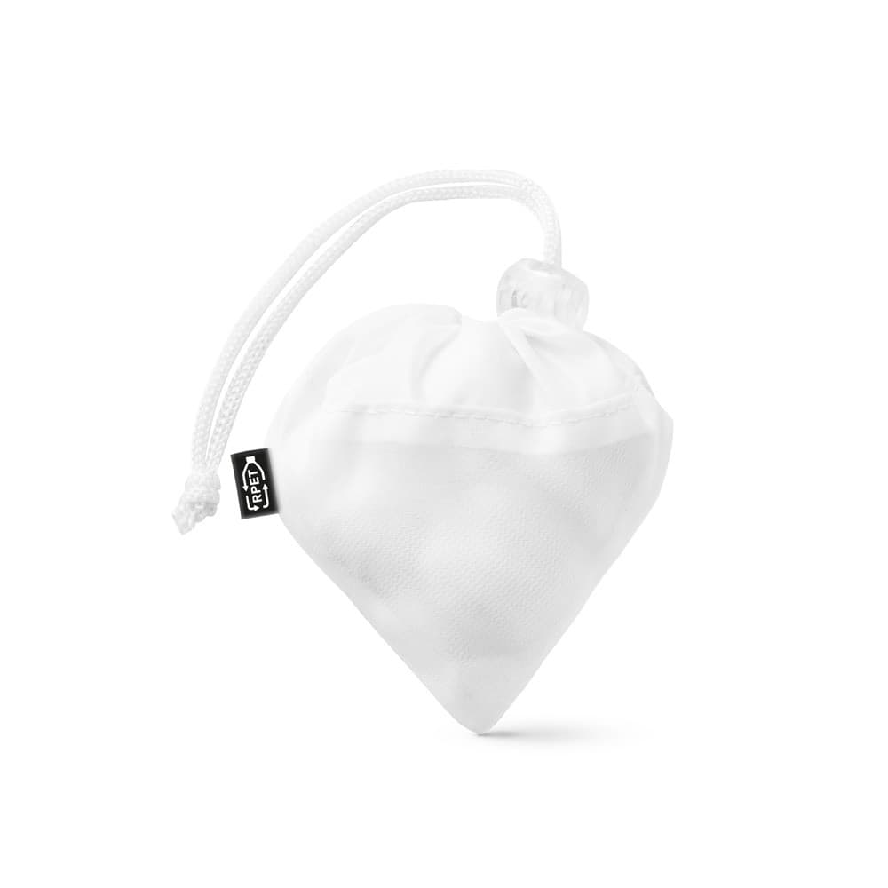 BOLZANO. Borsa pieghevole in maglia e poliestere riciclato 190T (100% rPET)