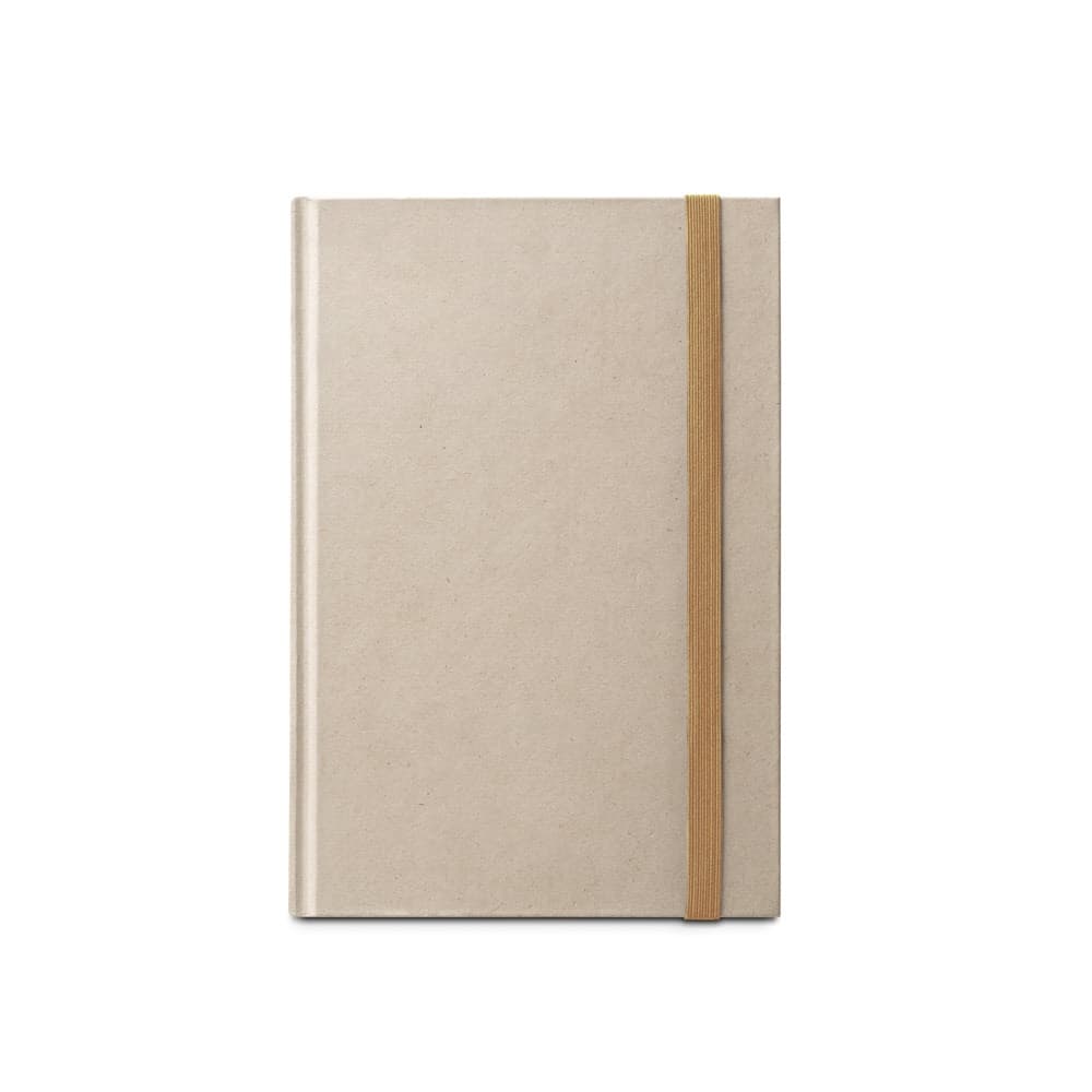 DICKINSON. Quaderno A5 con copertina rigida in carta di canna da zucchero (80% canna da zucchero) con pagine a righe