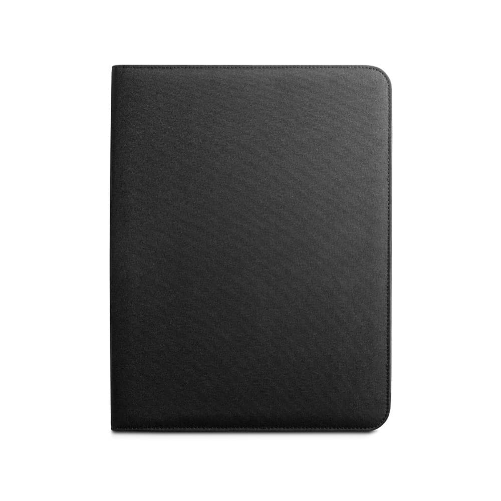 EMERGE FOLDER. Cartella A4 in poliestere riciclato (100% rPET) 300D con chiusura zip