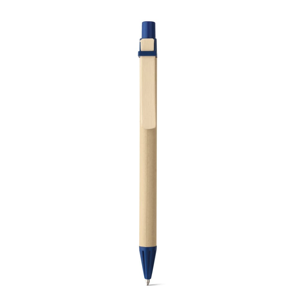 NAIROBI. Penna a sfera in carta kraft e clip in legno