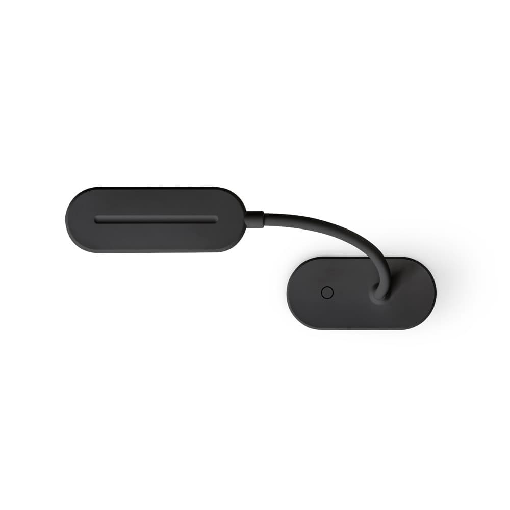 NESBIT II. Lampada portatile da tavolo con clip e autonomia di 30 ore al 65% rABS