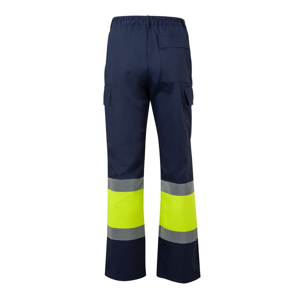 VL ARTEMIS. Pantaloni bicolore, in twill (190g/m²), in cotone (20%) e poliestere (80%)